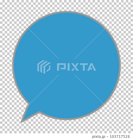 Simple and easy-to-use speech bubble 103717528