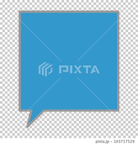 Simple and easy-to-use speech bubble 103717529