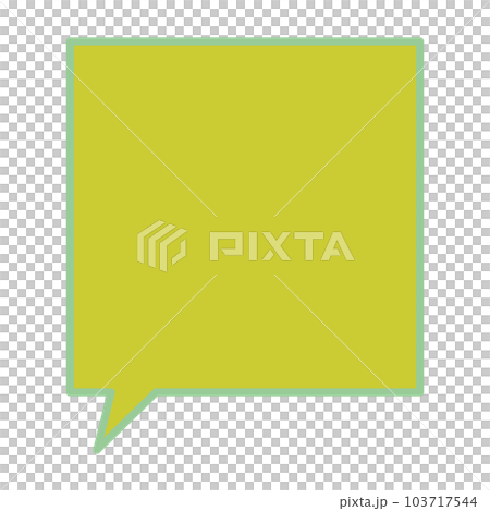 Simple and easy-to-use speech bubble 103717544