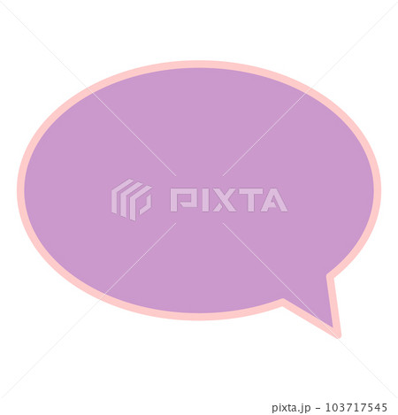 シンプルで使いやすい吹き出し 103717545