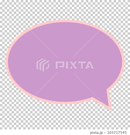 シンプルで使いやすい吹き出し 103717545