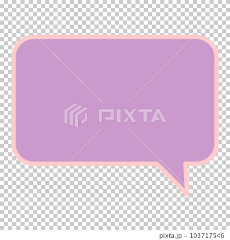 Simple and easy-to-use speech bubble 103717546