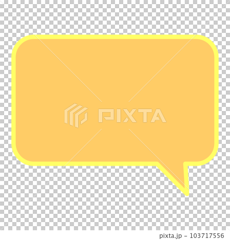 Simple and easy-to-use speech bubble 103717556