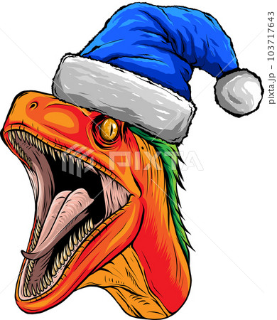 Velociraptor Dinosaur Vector Illustration on white background 103717643