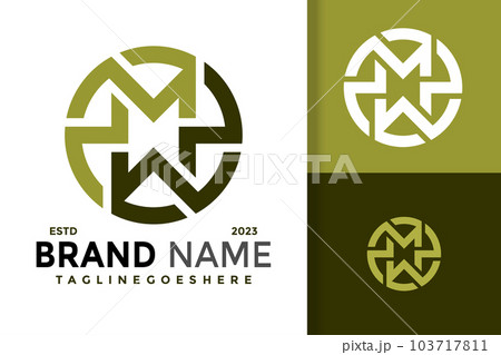 Simple Monogram Initial Letter MM Simple Logo Design Stock Vector -  Illustration of balance, design: 221285646
