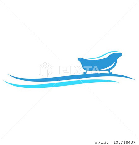 Bathtub logo icon design 103718437