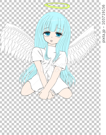座ってる天使 103719156