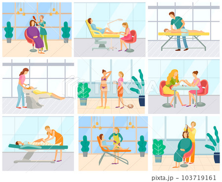 Pedicure and Manicure, Massage Body Wrap Salon 103719161