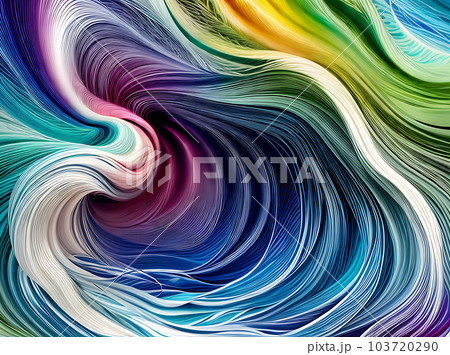 Vintagestyle abstract textured wave papercut background. 103720290