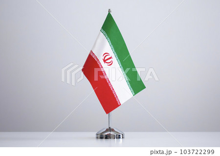 Small national flag of the Iran on a white background Small national flag of the Iran on a white background 103722299