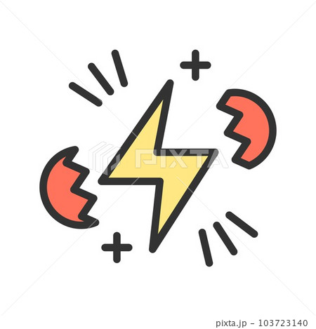 Nuclear Fission icon vector image. 103723140