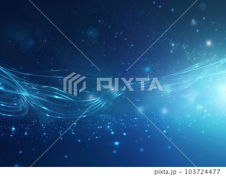 Blue lights wave background. Illustration AI Generative Blue lights wave background. Illustration AI Generative 103724477