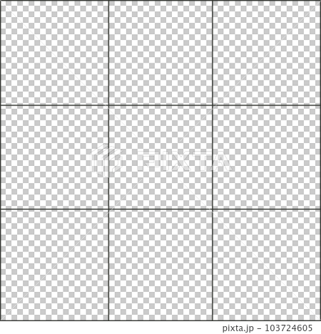 9分割された正方形 103724605