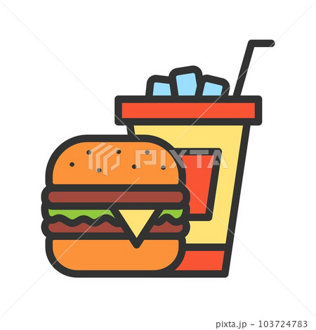 Fast Food icon vector image. Fast Food icon vector image. 103724783