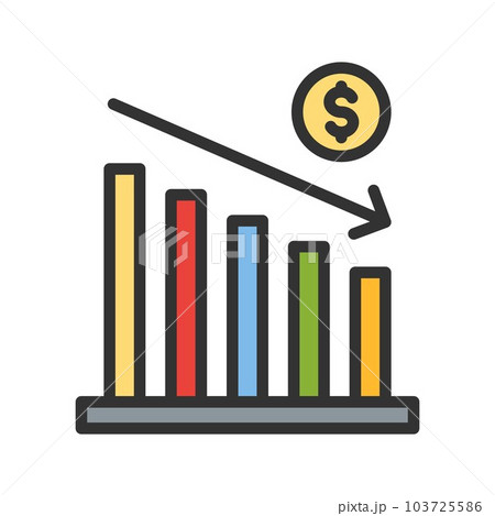 Decrease icon vector image.のイラスト素材 [103725586] - PIXTA