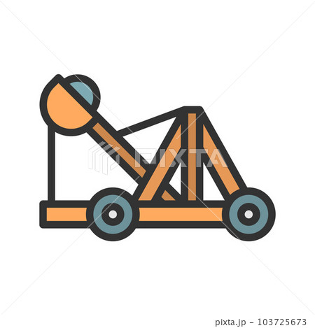 Catapult icon vector image. 103725673