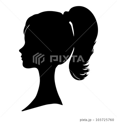 wavy hair silhouette