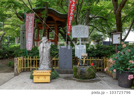 二十三夜尊桂岸寺の延命地蔵様はぴんころ地蔵として人気の写真素材 [103725796] - PIXTA