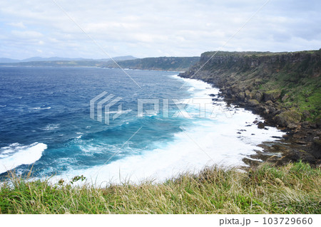 徳之島・犬田布岬から望む海と崖の絶景 103729660