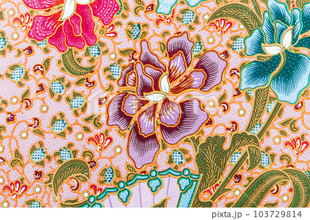 The Batik pattern from Solo Central Java 103729814 PIXTA