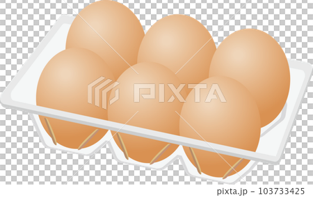 Image illustration of red egg 6 pack set 103733425