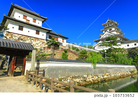 【愛媛県】快晴の今治城（天守閣と山里櫓） 103733652