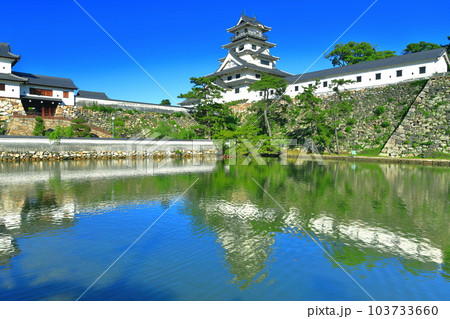 【愛媛県】快晴の今治城(天守閣と山里櫓) 【愛媛県】快晴の今治城(天守閣と山里櫓) 103733660