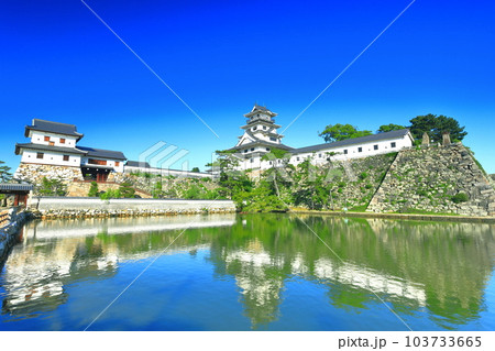 【愛媛県】快晴の今治城（天守閣と山里櫓） 103733665