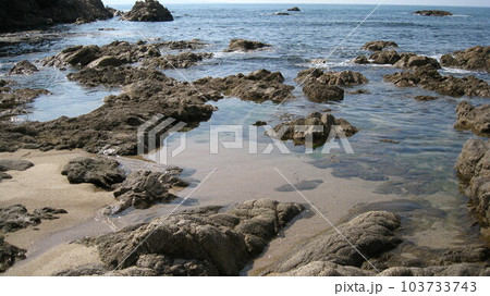 澄んだ海と奇岩だらけの海岸 103733743