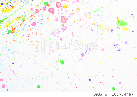 water colour splash on white paper, colorful art design water colour splash on white paper, colorful art design 103734467