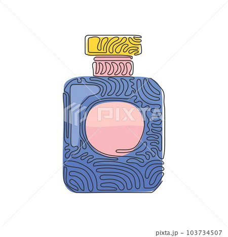 Drawing perfume bottle Royalty Free Vector Image