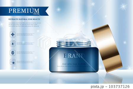 Hydrating facial cream for annual sale or festival sale. gold serum mask bottle isolated on glitter particles background. Graceful cosmetic ads, illustration. Hydrating facial cream for annual sale or festival sale. gold serum mask bottle isolated on glitter particles background. Graceful cosmetic ads, illustration. 103737126