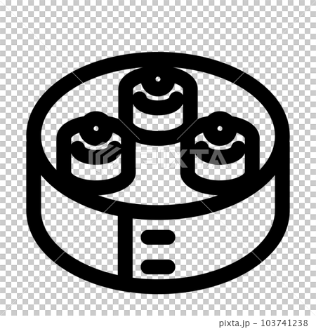 Line style icons representing food, shumai and chinese food Line style icons representing food, shumai and chinese food 103741238