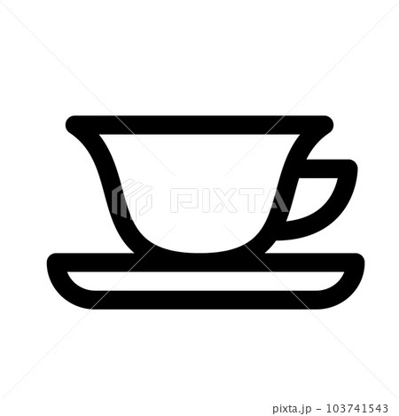 飲み物、紅茶、ティーカップを表すラインスタイルのアイコン 飲み物、紅茶、ティーカップを表すラインスタイルのアイコン 103741543