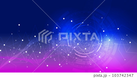 Digital technology circuit blue pink background. Digital technology circuit blue pink background. 103742347