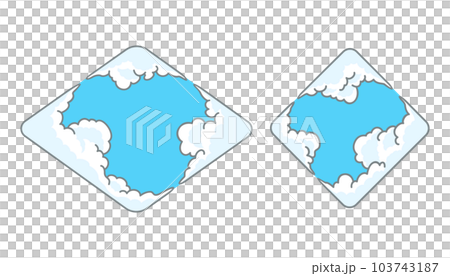 菱形/菱形雲框/相框-簡約 103743187