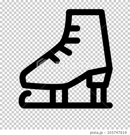 Line style icon representing winter, skating 103747819