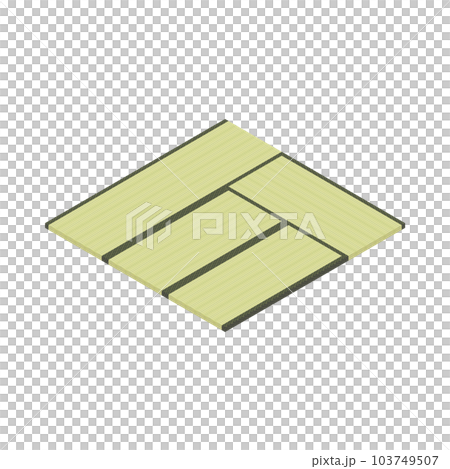 間違った4畳半の畳の敷き方　イラスト 103749507