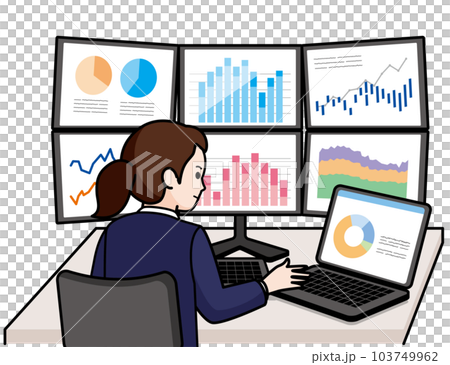 トレーダー、ディーラーの女性 103749962