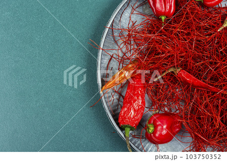 Hot pepper spice, seasoning. Hot pepper spice, seasoning. 103750352