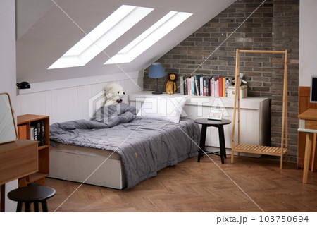 an attic room an attic room 103750694