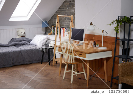 an attic room 103750695