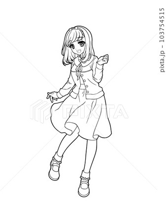  101 Kawaii Anime Girls Coloring Book: Pretty Anime Characters  in Varieties of Fashion Style for Adults and Teens . Easy Coloring Pages  for Stress Relief and Relaxation.: 9798857987247: Tanaka, Aiko: Books