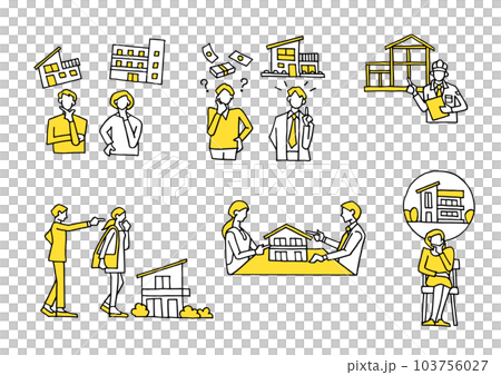 real estate illustration 103756027