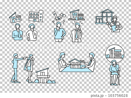 不動産イラスト 不動産イラスト 103756028