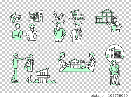 不動産イラスト 不動産イラスト 103756030