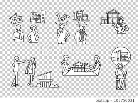 real estate illustration 103756031