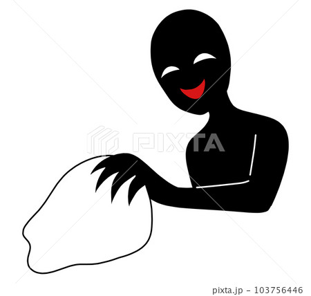 何かを抜き取るハッカーイメージのイラスト素材 103756446