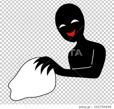 何かを抜き取るハッカーイメージのイラスト素材 103756446