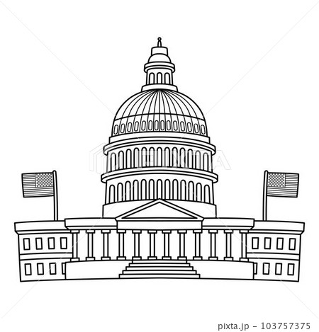 4th of July Capitol Fourth Isolated Coloring 4th of July Capitol Fourth Isolated Coloring 103757375